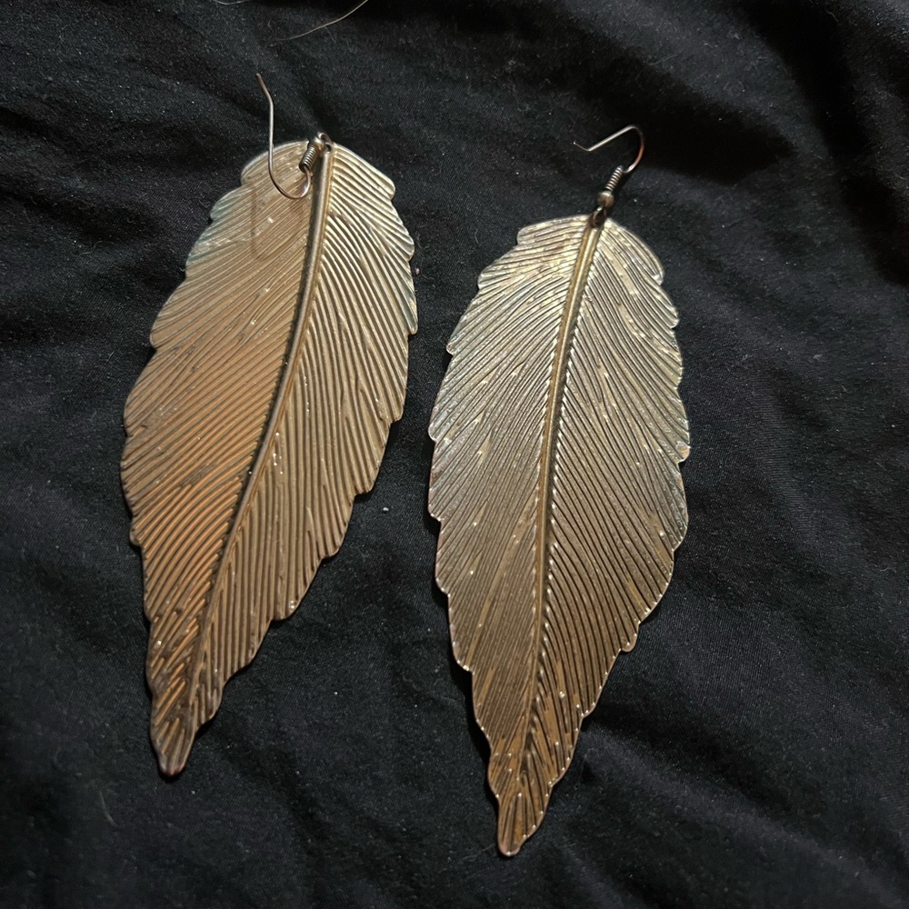 Gold Leaf Earrings